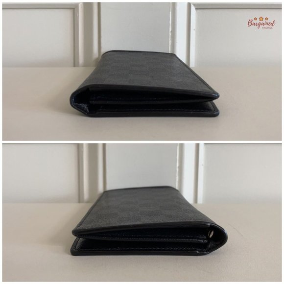 Authentic Louis Vuitton Damier Graphite Coated Canvas Leather Brazza Wallet 2014 - Picture 5 of 14